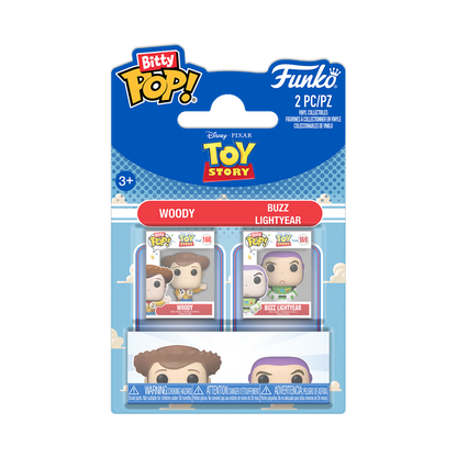 Funko Bitty Pop 2 Pack - Toy Story - Woody e Buzz Lightyear