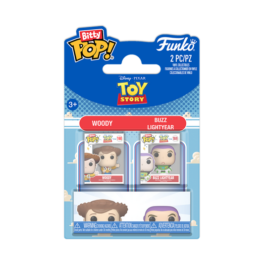 Funko Bitty Pop 2 Pack - Toy Story - Woody e Buzz Lightyear