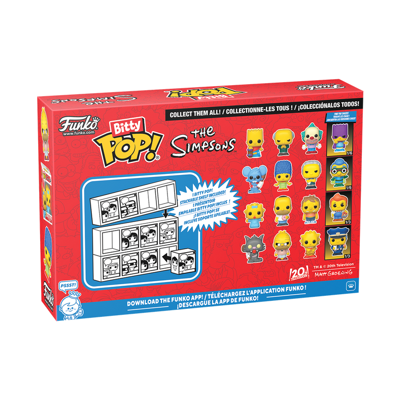 Funko Bitty Pop 4 Pack - The Simpsons (Chase)