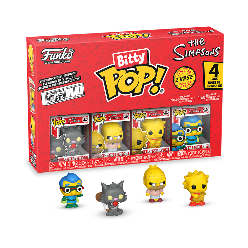 Funko Bitty Pop 4 Pack - The Simpsons (Chase)