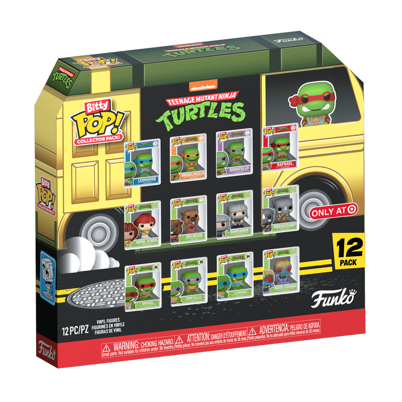 Funko Bitty Pop Collector Pack - Tenage Mutant Ninja Turtles (12 Pack)