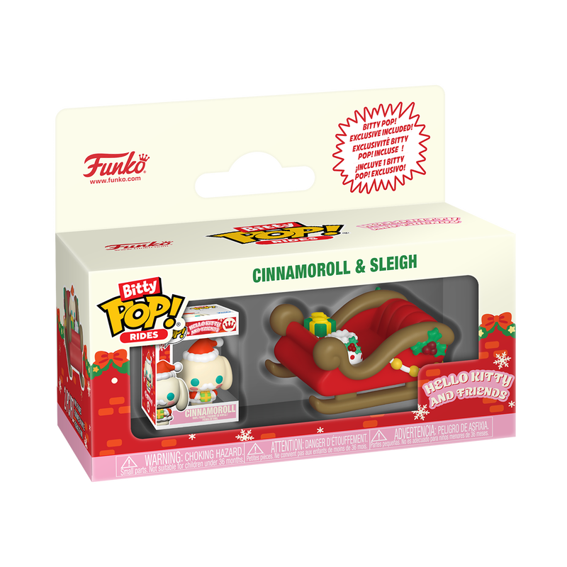 Funko Bitty Pop Rides - Hello Kitty and Friends - Cinnamoroll & Sleigh