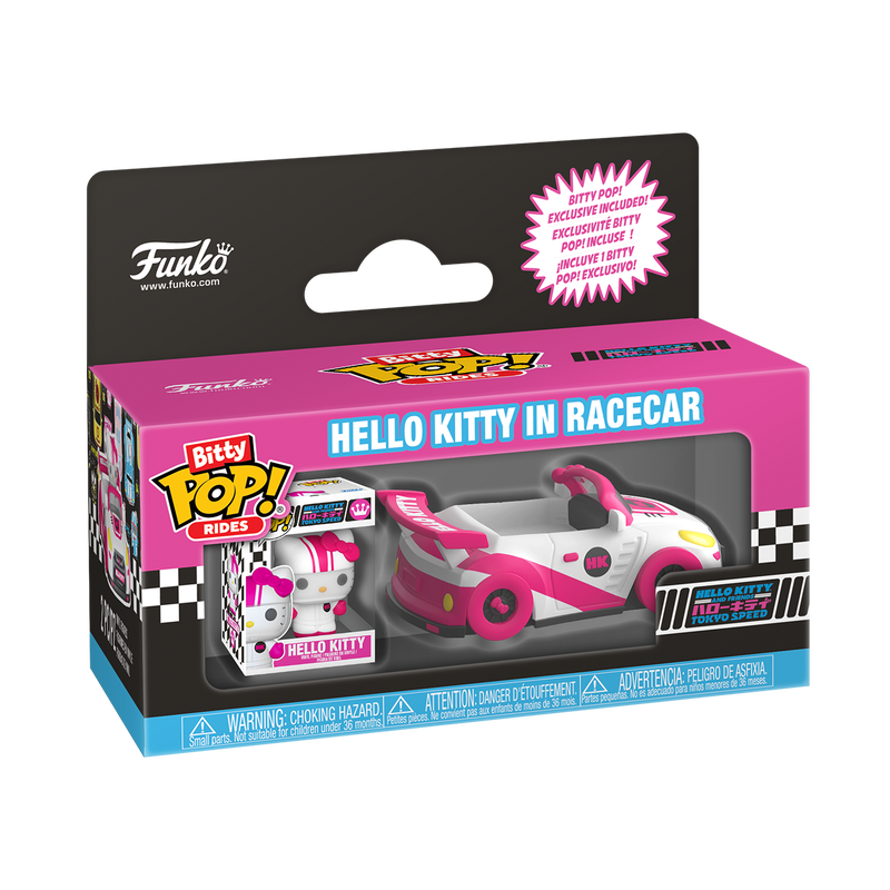  Funko Bitty Pop Rides - Hello Kitty and Friends - Hello Kitty in Racecar