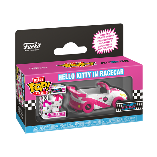  Funko Bitty Pop Rides - Hello Kitty and Friends - Hello Kitty in Racecar
