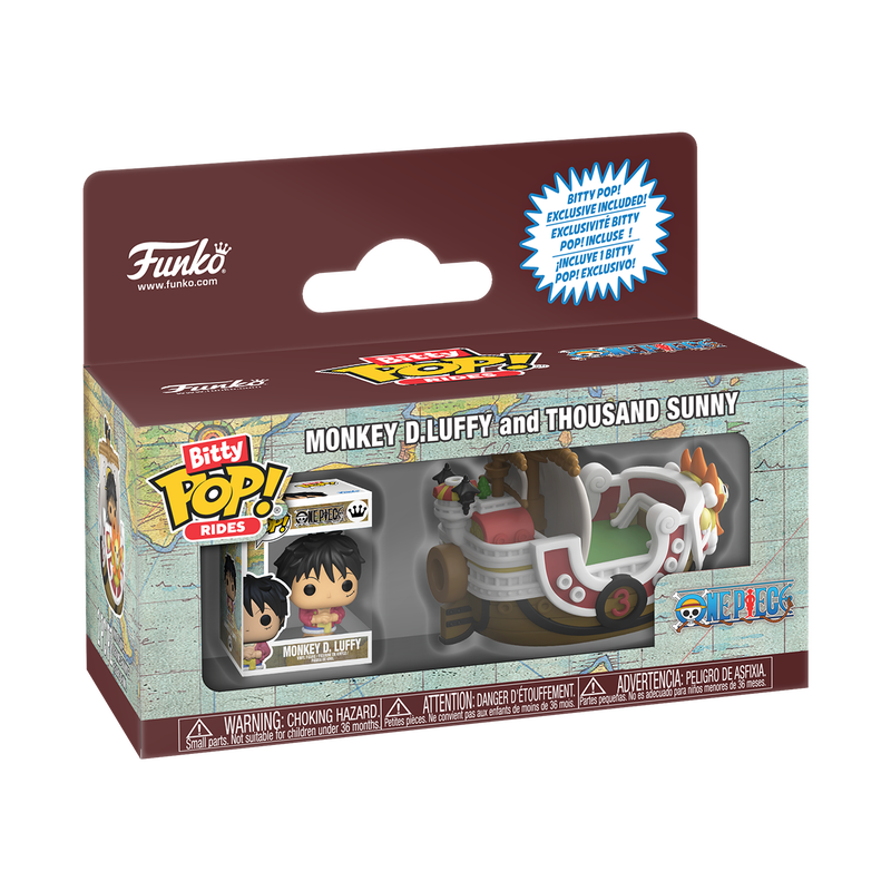 Funko Bitty Pop Rides - One Piece - Monkey D. Luffy and Thousand Sunny