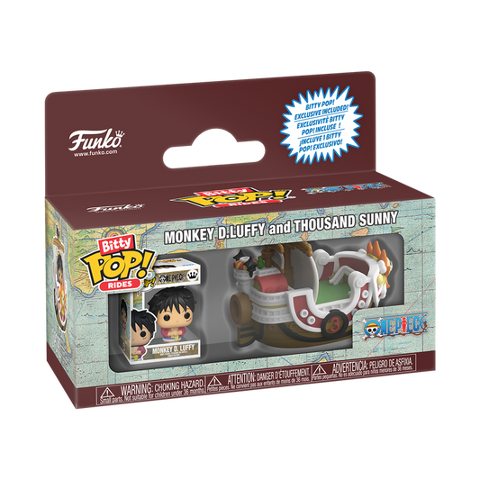 Funko Bitty Pop Rides - One Piece - Monkey D. Luffy and Thousand Sunny