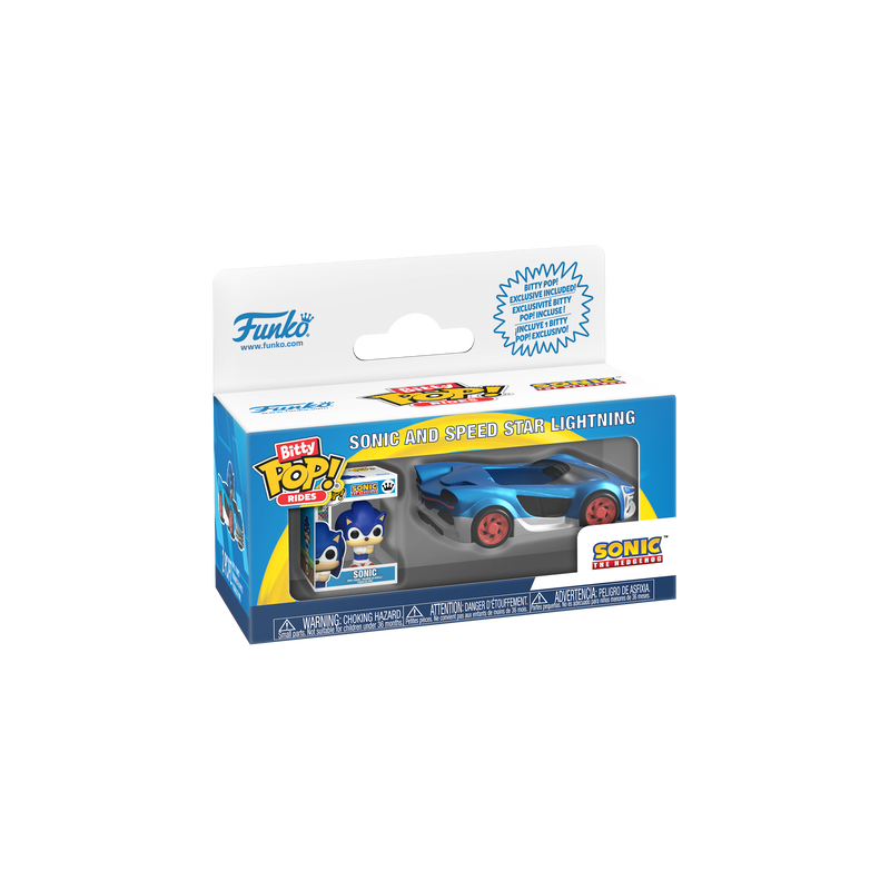  Funko Bitty Pop Rides - Sonic The Hedgenog - Sonic and Speed Star Lightning
