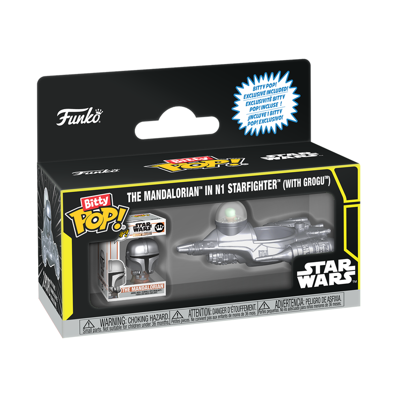 Funko Bitty Pop Rides - Star Wars - The Mandalorian in N1 Starfighter with Grogu