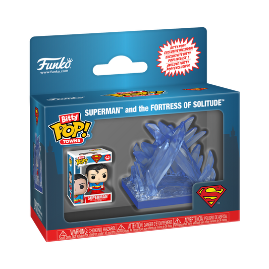 Funko Bitty Pop Towns - DC - Superman - Superman and the Fortress of Solitude