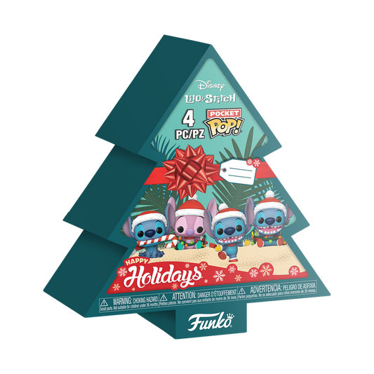 Funko Pocket Pop - Disney - Lilo & Stitch - Holiday Tree (4 Pack)