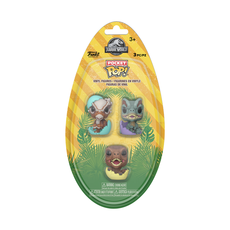  Funko Pocket Pop - Jurassic Park (3 Pack)
