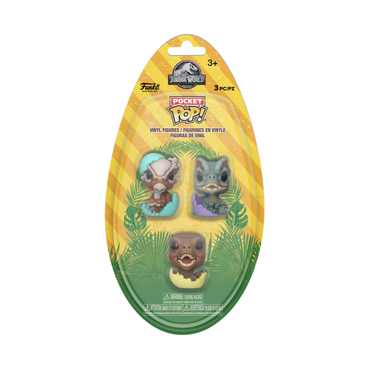  Funko Pocket Pop - Jurassic Park (3 Pack)