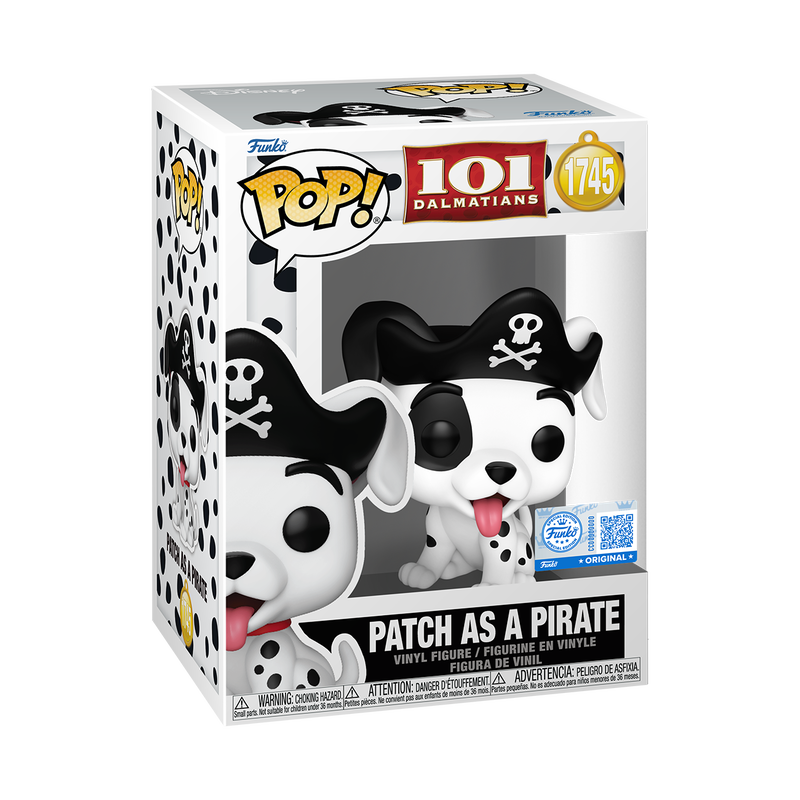 Funko Pop - Disney - 101 Dalmatians - Patch as a Pirate (Special Edition)