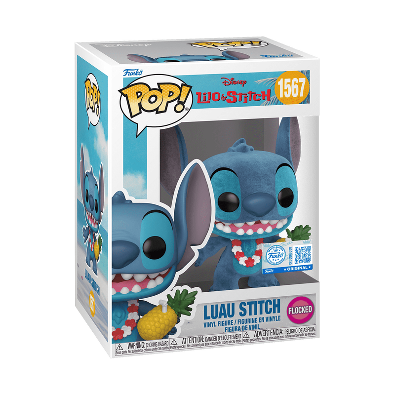  Funko Pop - Disney - Lilo & Stitch - Luau Stitch Flocked (Special Edition)