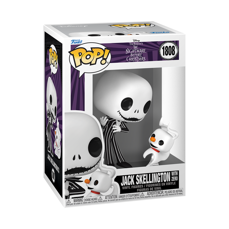 Funko Pop - Disney - The Nightmare Before Christmas - Jack Skellington with Zero