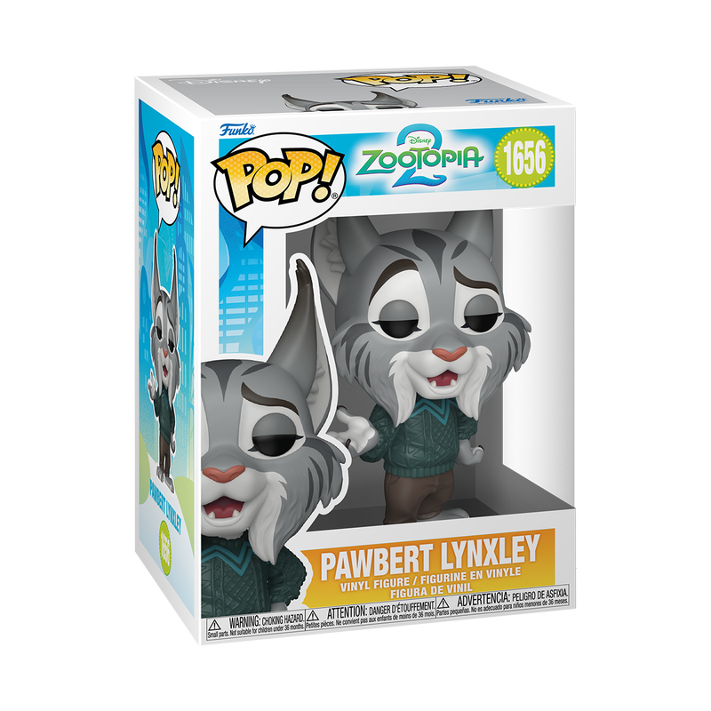  Funko Pop - Disney - Zootopia  2 - Pawbert Lynxley 
