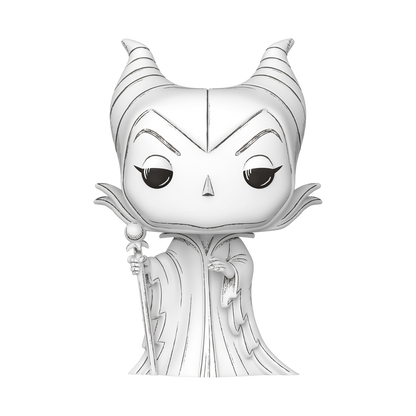 Funko Pop - Disney Sketched - Sleeping Beauty - Maleficient