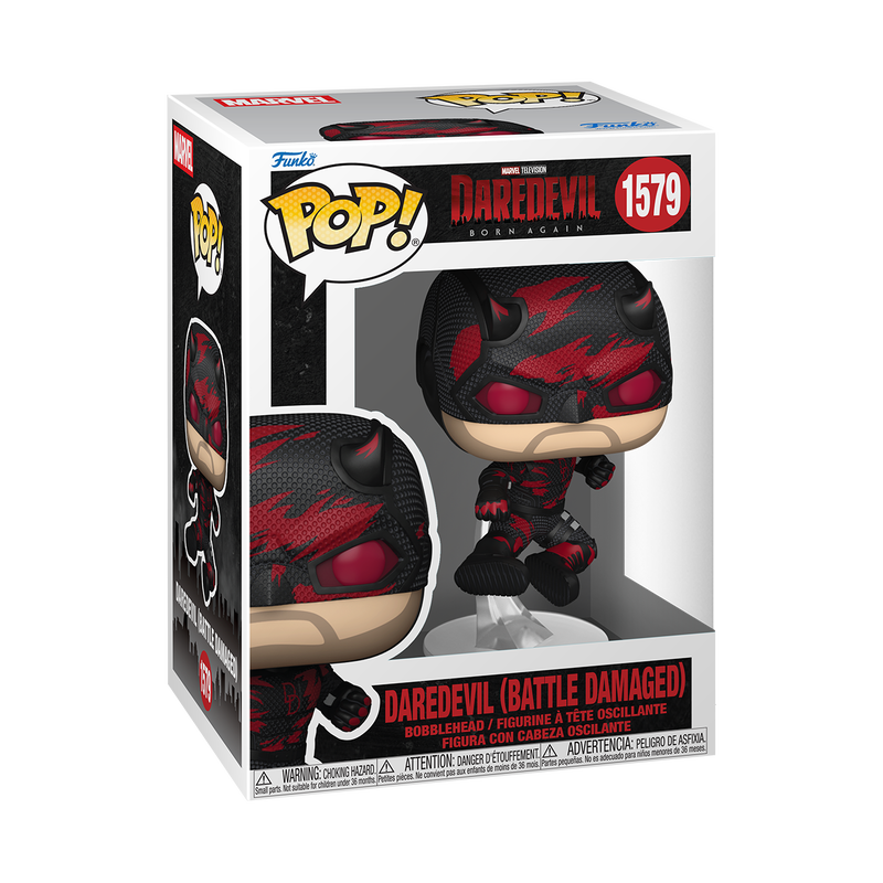 Funko Pop - Marvel - Daredevil Born Again - Daredevil (Battle Damaged)