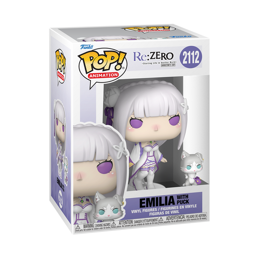  Funko Pop - Re Zero - Emilia with Puck