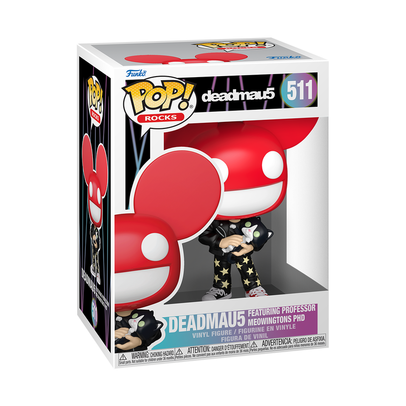  Funko Pop - Rocks - Deadmau5 - Deadmau5 Featuring Professor Meowingtons PHD