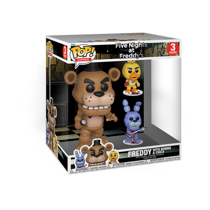 Funko Pop 3 Pack - Five Nights at Freddy's - Freddy with Bonnie & Chica