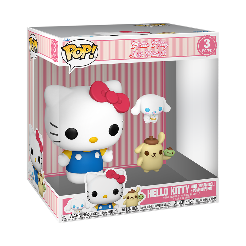 Funko Pop 3 Pack - Hello Kitty and Friends - Hello Kitty with Cinnamoroll & Pompompurin