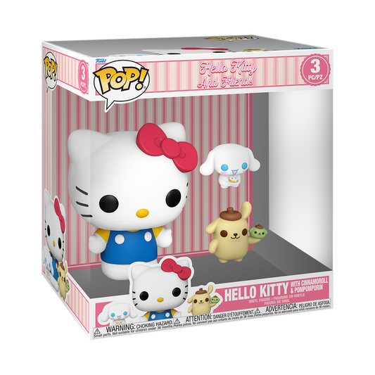 Funko Pop 3 Pack - Hello Kitty and Friends - Hello Kitty with Cinnamoroll & Pompompurin