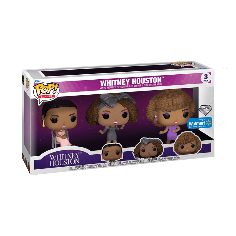  Funko Pop 3 Pack - Icons - Whitney Houston (Diamond)
