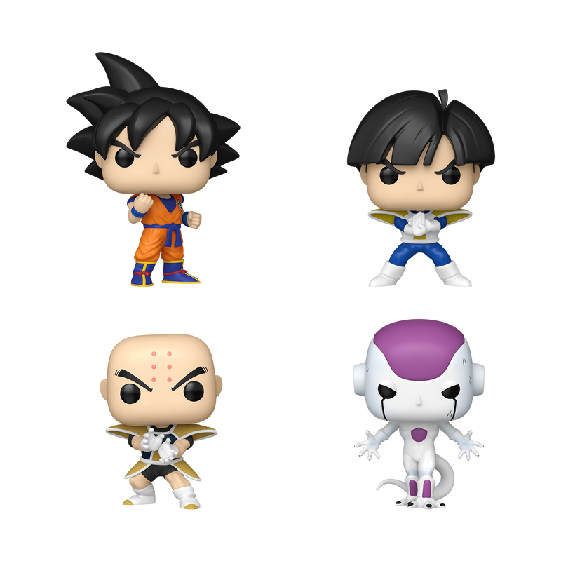 Funko Pop 4 Pack - Dragon Ball Z - Son Goku / Son Gohan / Krillin / Frieza