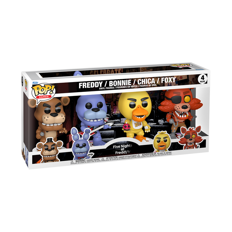 Funko Pop 4 Pack - Five Nights at Freddy's - Freddy / Bonnie / Chica / Foxy