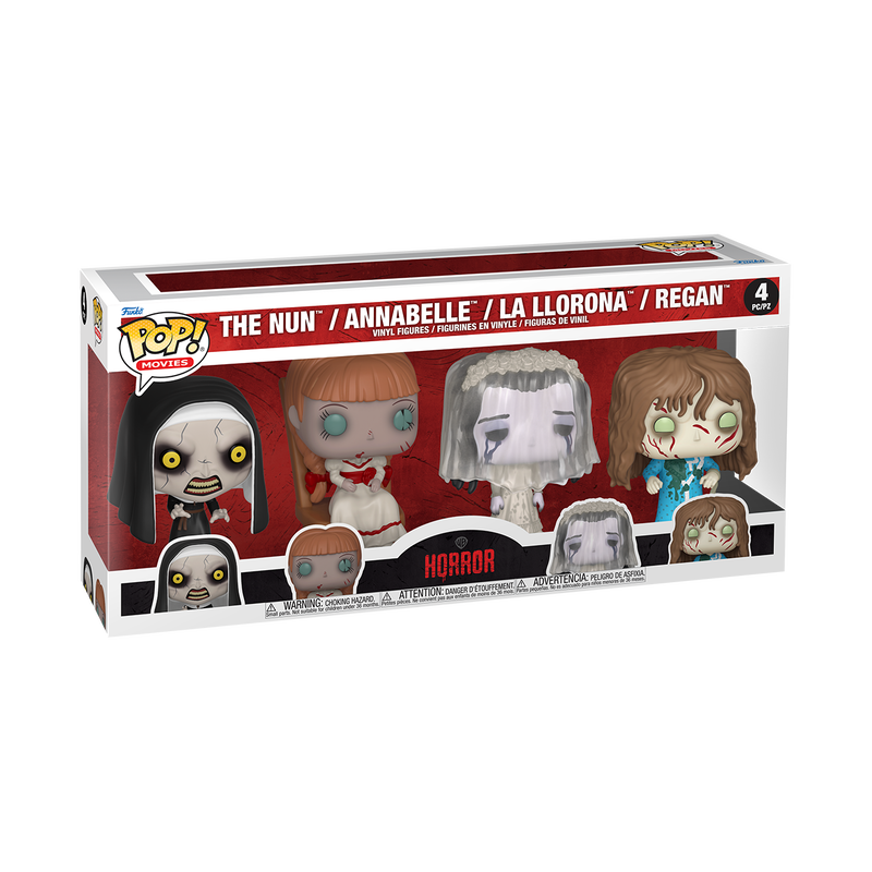 Funko Pop 4 Pack - Warner Brothers Horror - The Nun / Annabelle / La Llorona / Regan