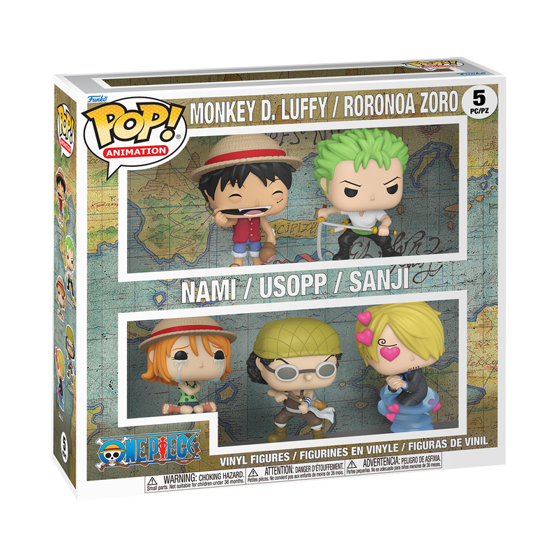 Funko Pop 5 Pack - One Piece - Monkey D. Luffy / Roronoa Zoro / Nami / Usopp  Sanji