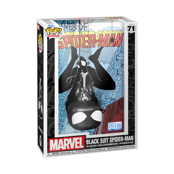 Funko Pop Covers - Marvel - Web of Spider-Man - Black Suit Spider-Man 