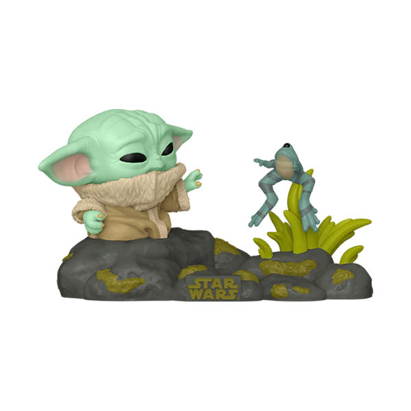 Funko Pop Deluxe - Star Wars - The Mandalorian - Grogu with Frog