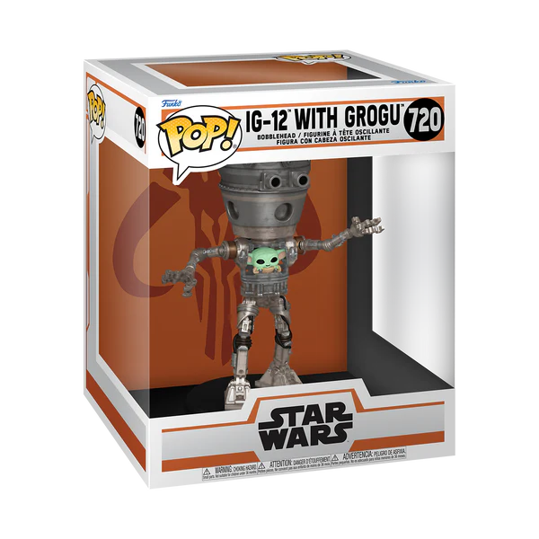 Funko Pop Deluxe - Star Wars - The Mandalorian - IG-12 with Grogu