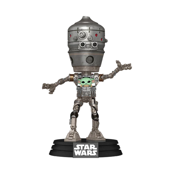 Funko Pop Deluxe - Star Wars - The Mandalorian - IG-12 with Grogu