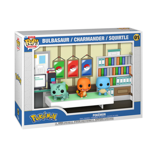 Funko Pop Moment Deluxe - Pokémon - Bulbasaur / Charmander / Squirtle