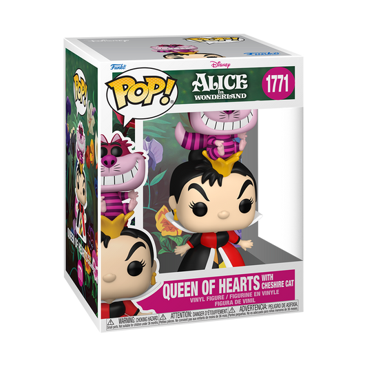 Funko Pop Premium - Disney - Alice in Wonderland - Queen of Hearts with Cheshire Cat