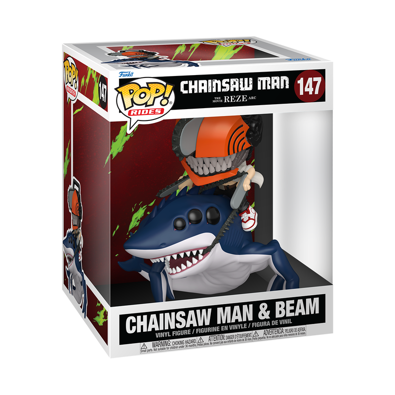 Funko Pop Rides - Chainsaw Man - Chainsaw Man & Beam