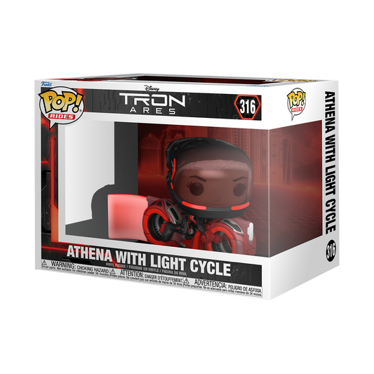 Funko Pop Rides - Disney - Tron Ares - Athena with Light Cycle