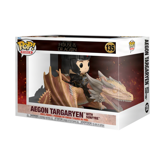 Funko Pop Rides - House of the Dragon - Aegon Targaryen with Sunfyre
