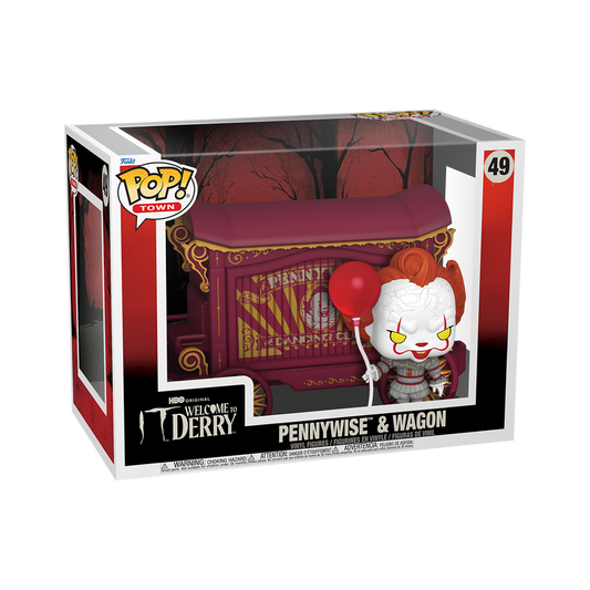 Funko Pop Towns - IT Welcome to Derry - Pennywise & Wagon