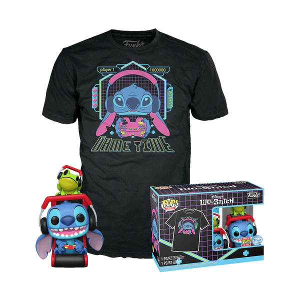 Funko Pop & Tee - Disney - Lilo & Stitch - Gamer Stitch
