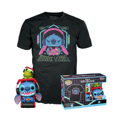 Funko Pop & Tee - Disney - Lilo & Stitch - Gamer Stitch