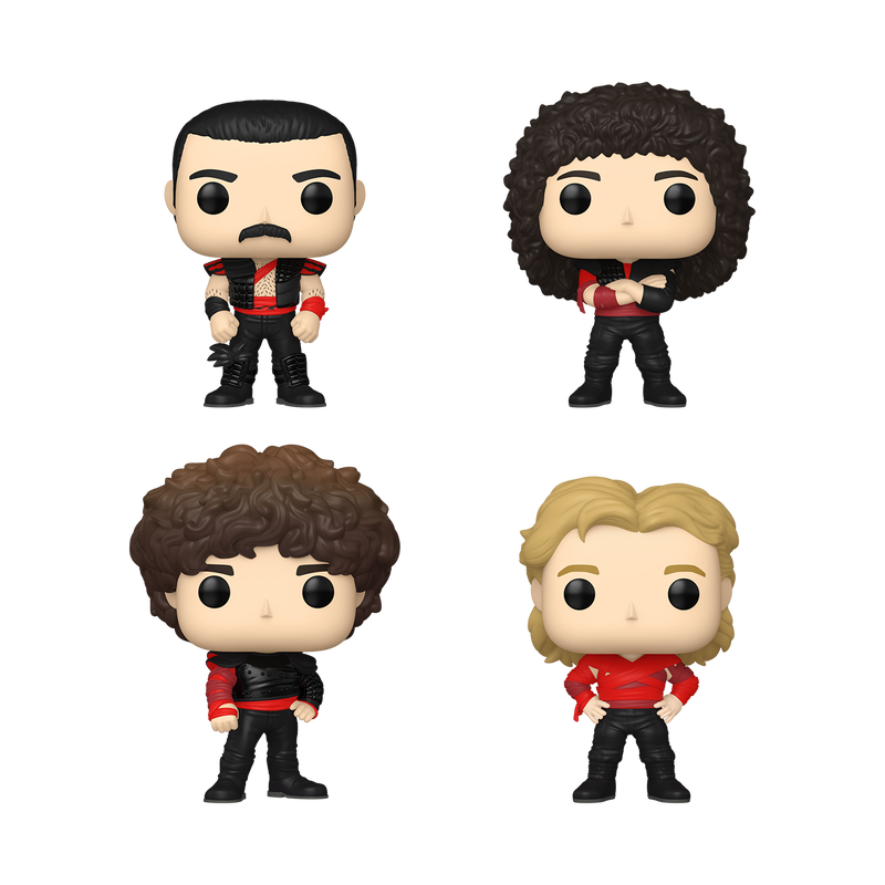Funko Pop - Rocks - Queen - Freddie Mercury / Brian May / John Deacon / Roger Taylor (4 Pack)