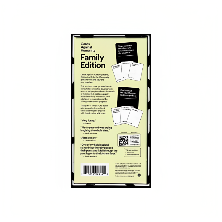 Jogo de cartas - Cards Against Humanity Family Edition