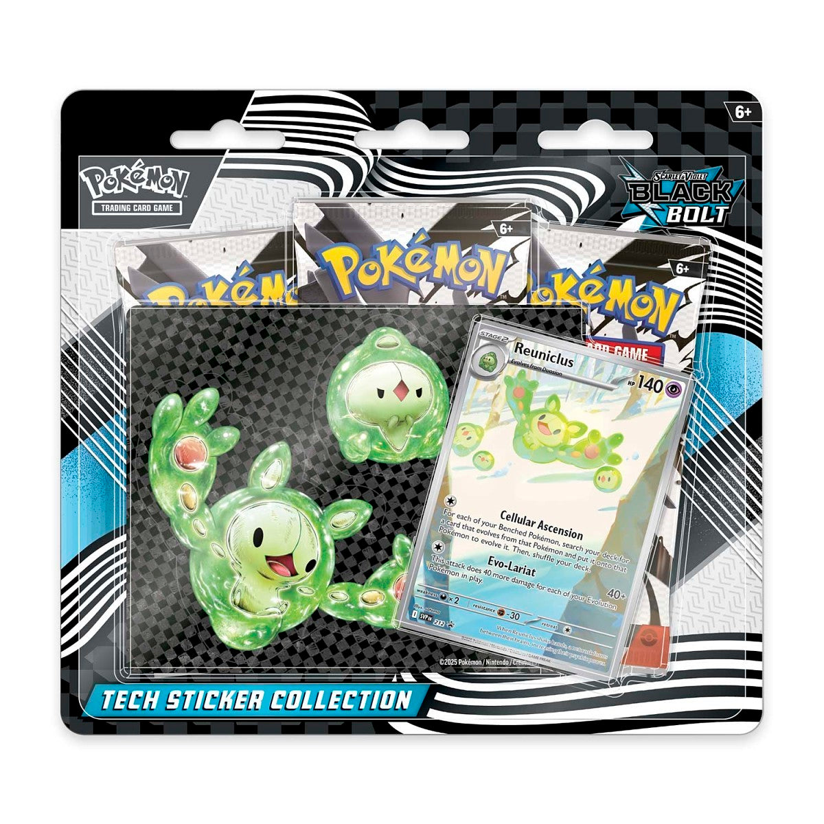 Pokémon TCG - Scarlet & Violet - Black Bolt - Reuniclus Tech Sticker Collection